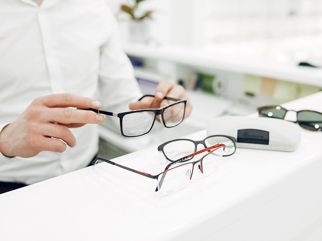 Optical vision shop glasses